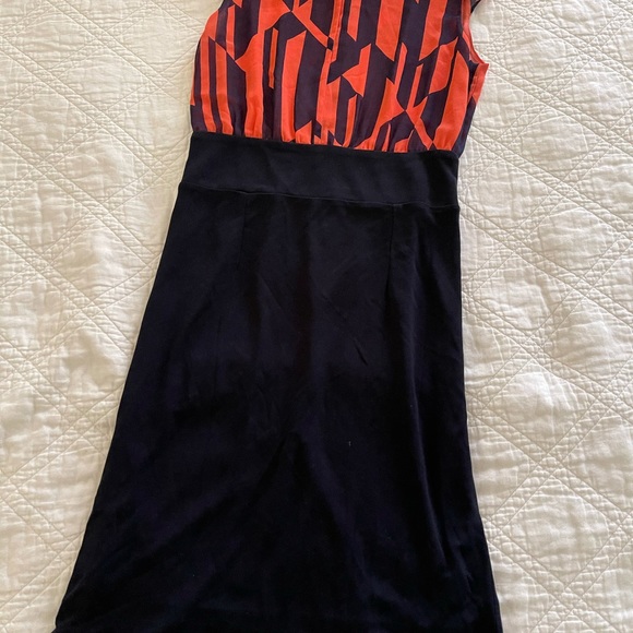 Mng by Mango coral and navy blue dress - Picture 12 of 14